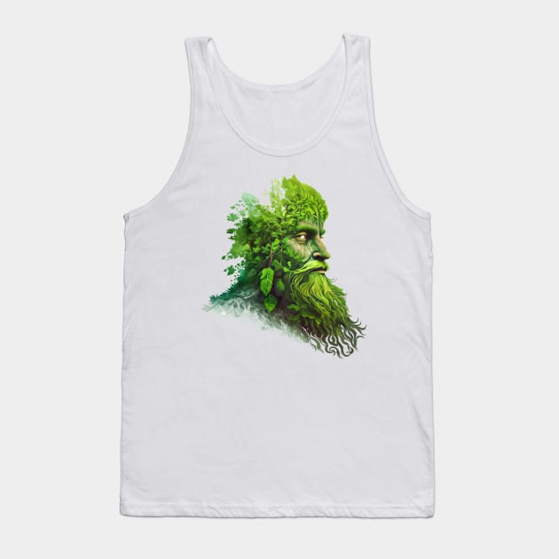 Bearded Ent - Green Forest - Fantasy Tank Top by Fenay-Designs